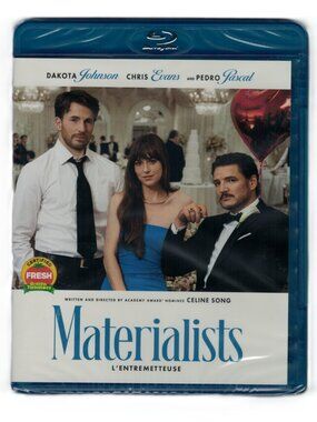 Materialists (Blu-ray) 2025 Dakota Johnson, Chris Evans, Pedro Pascal NEW